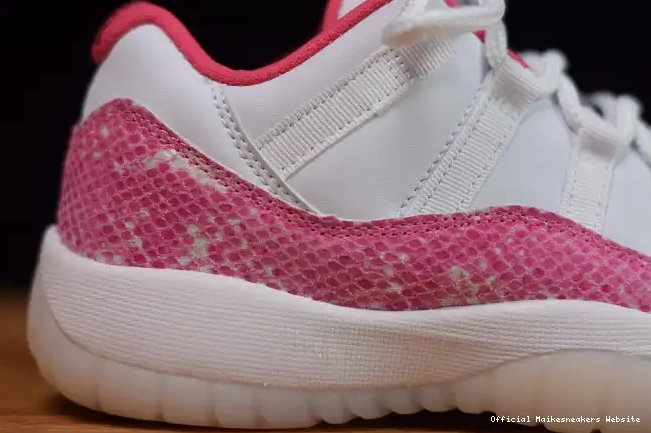 Official Maikesneakers 11 WMNS Low Pink Jordan Air AH7860-106 Snakeskin 0529